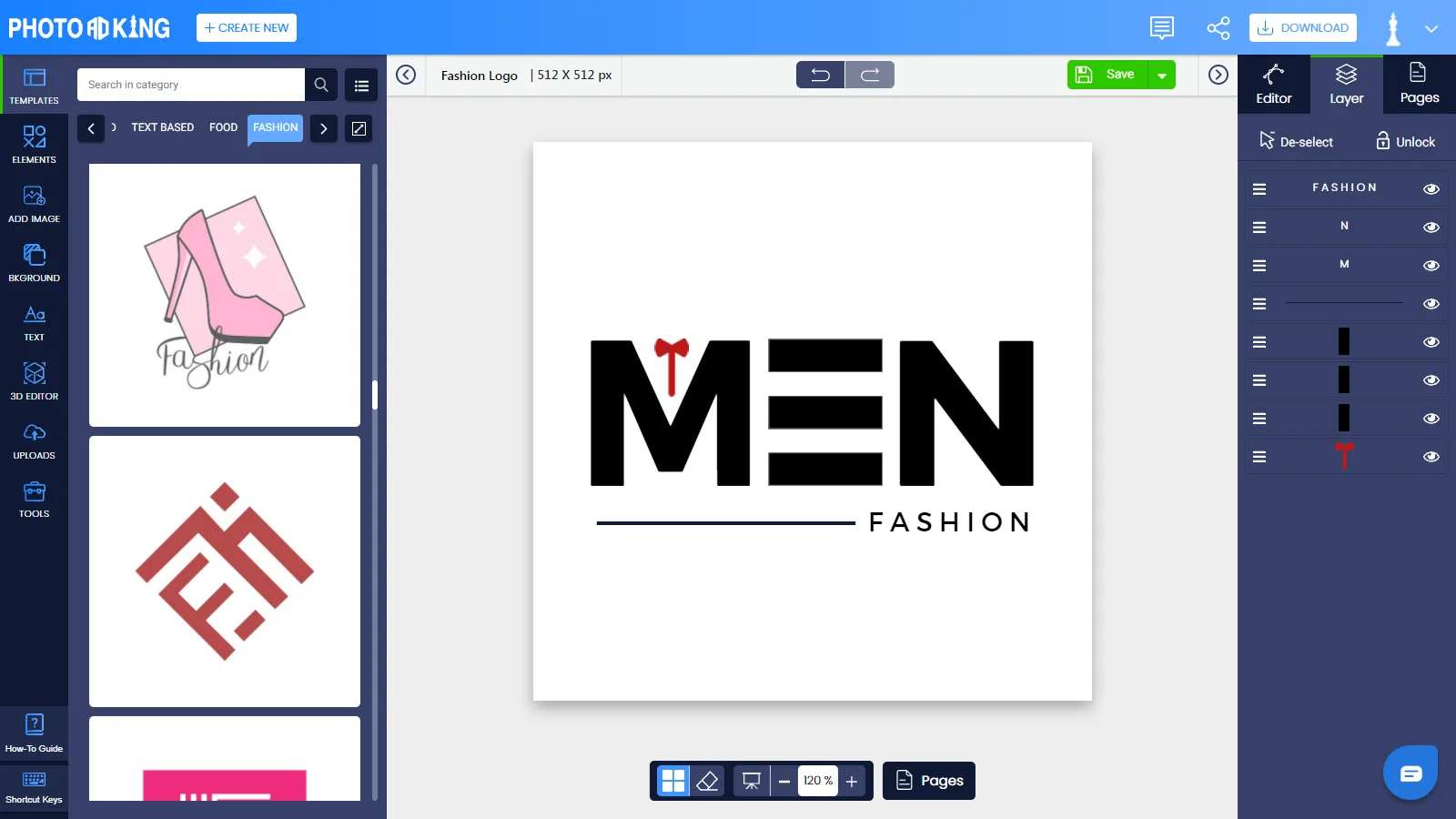Fashion Logo Maker Create Clothing Logo Photoadking